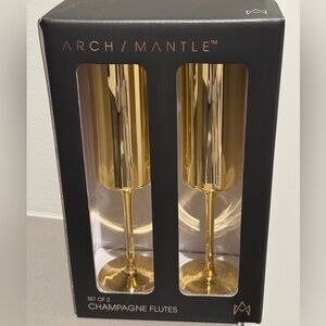 ARCH/MANTLE SET OF 2 CHAMPAGNE FLUTES